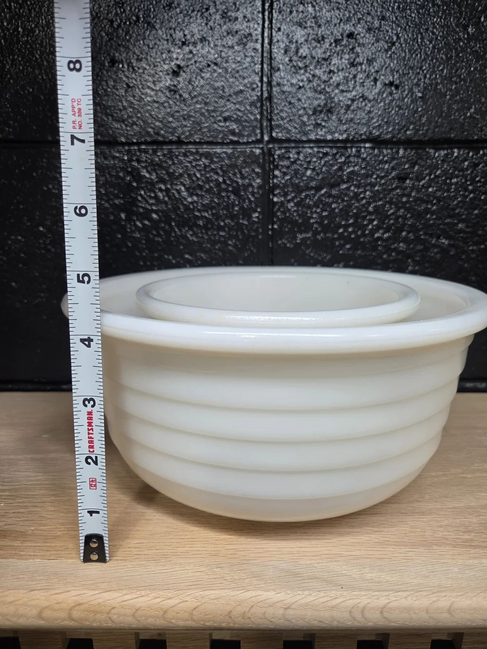 Vintage Hazel Atlas Milk White Mixing Bowl Set - Classic Nesting Kitchen Bowls